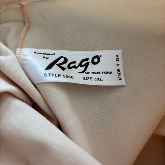 Rago Style 5060 | Comfort Control Super Stretch Panty Cream Wide-Leg Shaper 3X - Picture 8 of 9